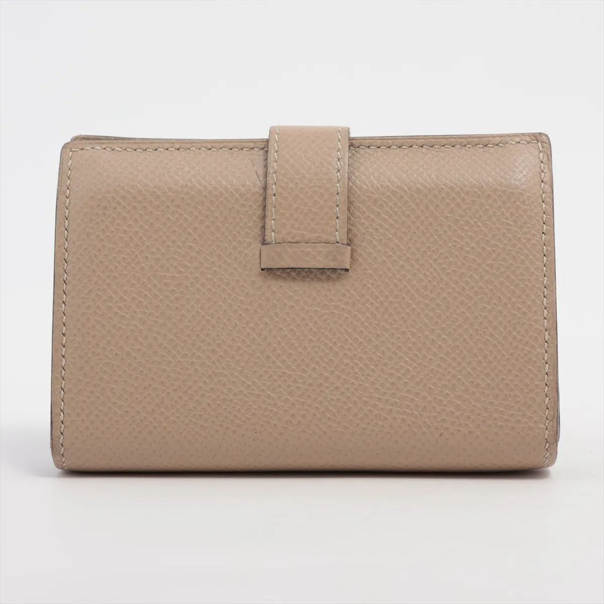 エルメス X 刻印 ベアン ミニ ヴォーエプソン レザー カードケース トレンチ 名刺入れ 二つ折り レディース MMM CX50-5