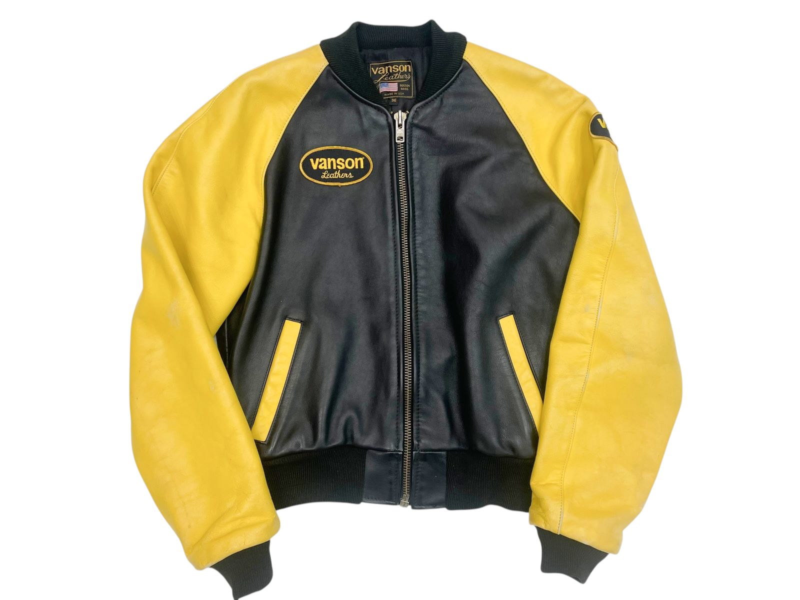 36 VANSON バンソン TJ チームジャケット シングルライダーズジャケット