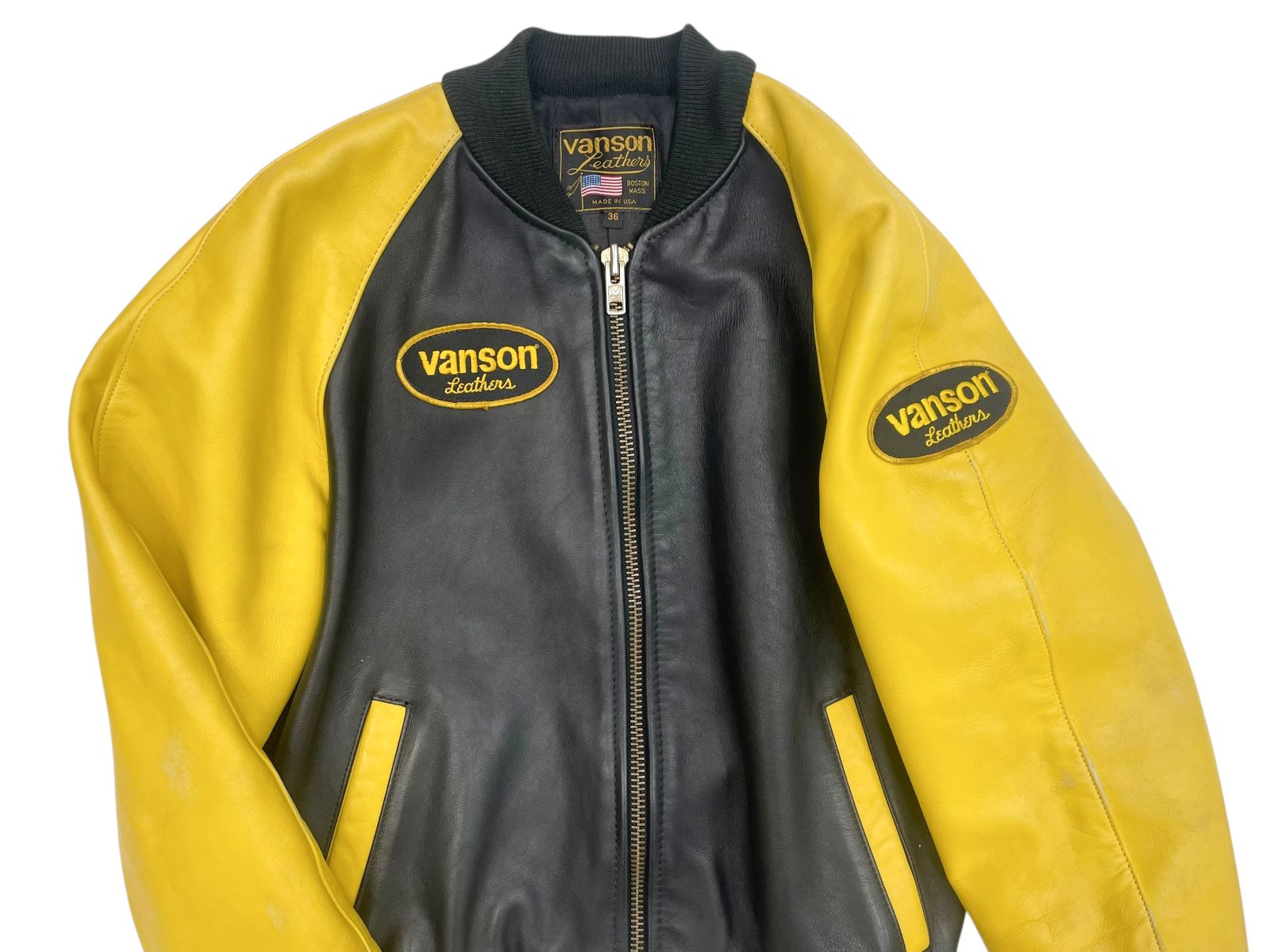 36 VANSON バンソン TJ チームジャケット シングルライダーズジャケット KANDAIZUMI_COM