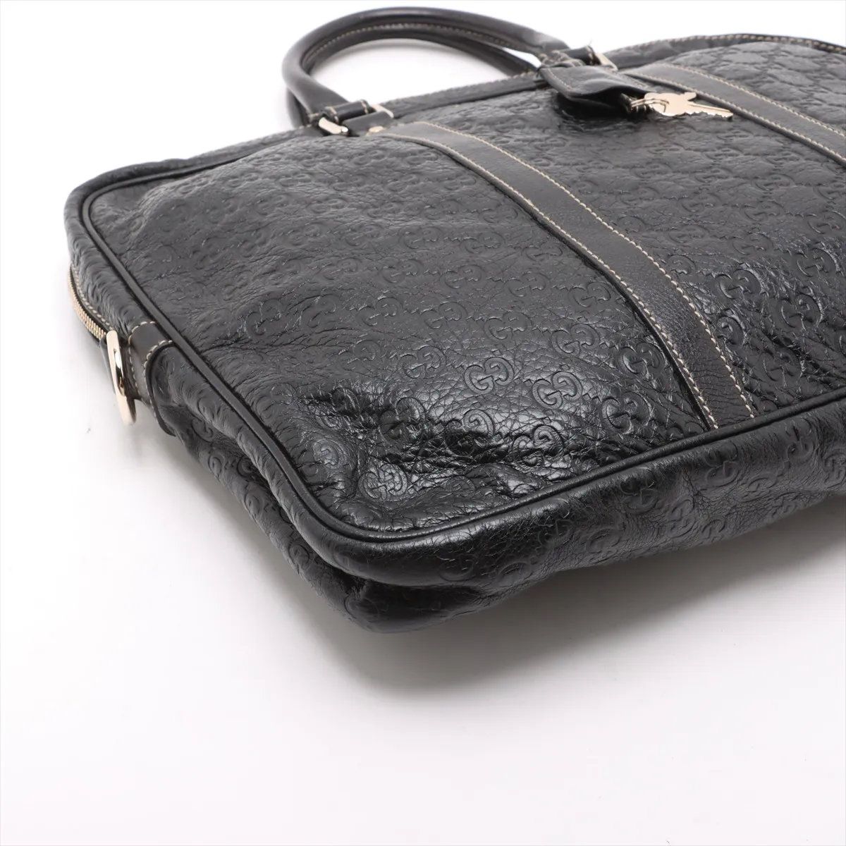 希少 極美品 大容量 GUCCI グッチ レザー ブリーフケース ビジネスバッグ GUCCI - Vintage グッチ GUCCI バッグ ブリーフケース ビジネスバッグ