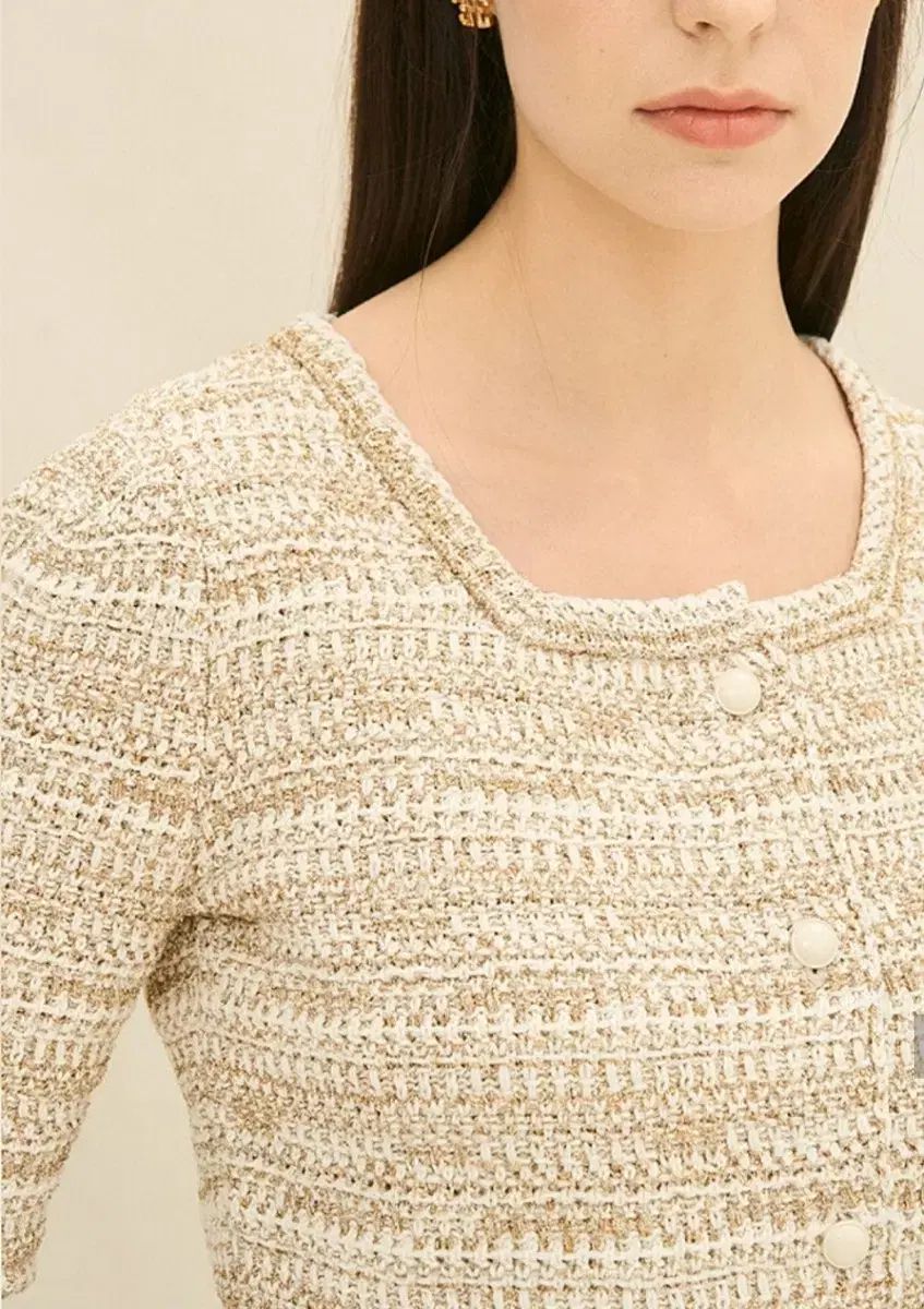 グリッターニットカーディガン