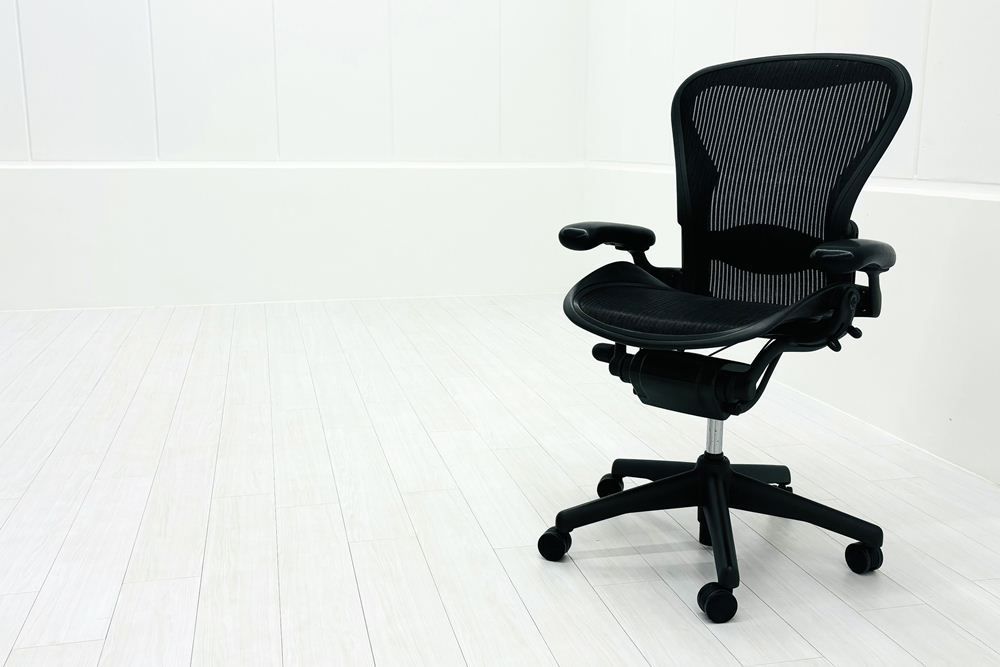 Aeron Chairs アーロンチェア Bサイズ フル装備 ハーマンミラー Herman Miller オフィス家具 ランバーサポート 肘ダイヤル シリンダー交換済み A000004061