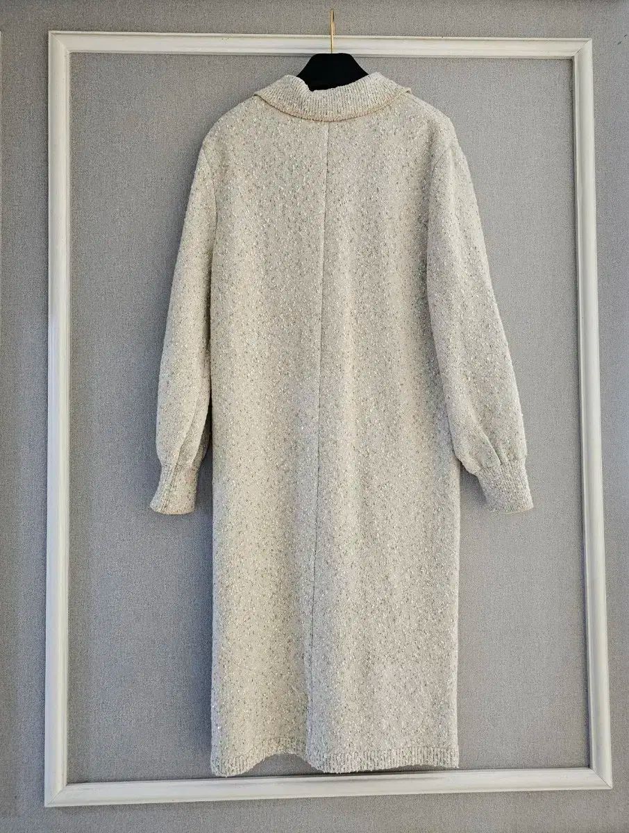 ランバン _ 雪花 グリッター ツイード ニッティング ONE PIECE 55