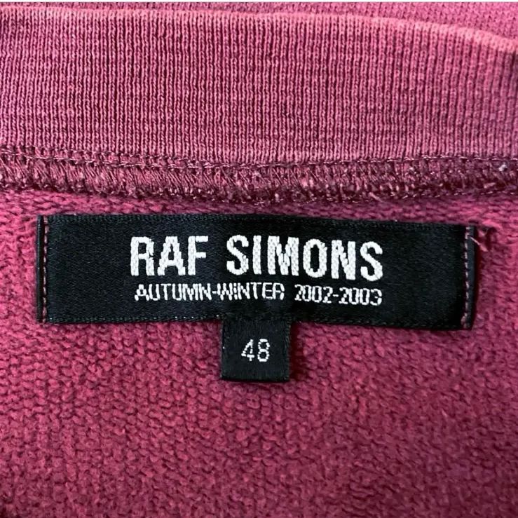 Raf Simons ラフシモンズ 2002 Virginia Creeper 半袖 スウェット 48