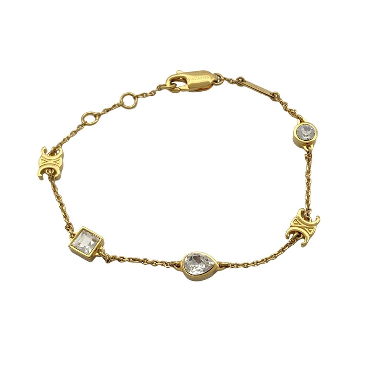 美品 セリーヌ Celine ブレスレット マカダム プレート 喜平 ゴールド CELINE(セリーヌ) ブレスレット美品 - ゴールド マカダム - メルカリ