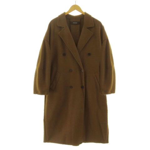 ジャーナル JOURNAL STANDARD ファインリバーロングコート 24020400708030 オーバーサイズチェスターコート ダブル 起毛 ウール混 ブラウン 茶 F