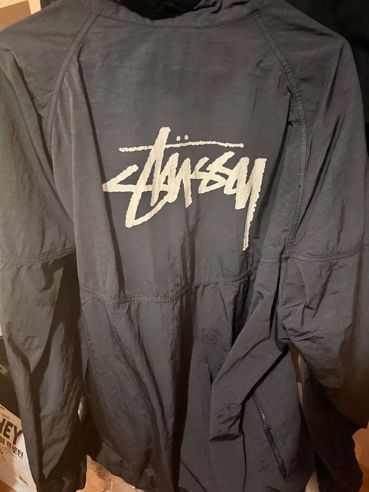 ナイキ STUSSY ウィンドランナー ジャケット OFF NOIR XL - メルカリ