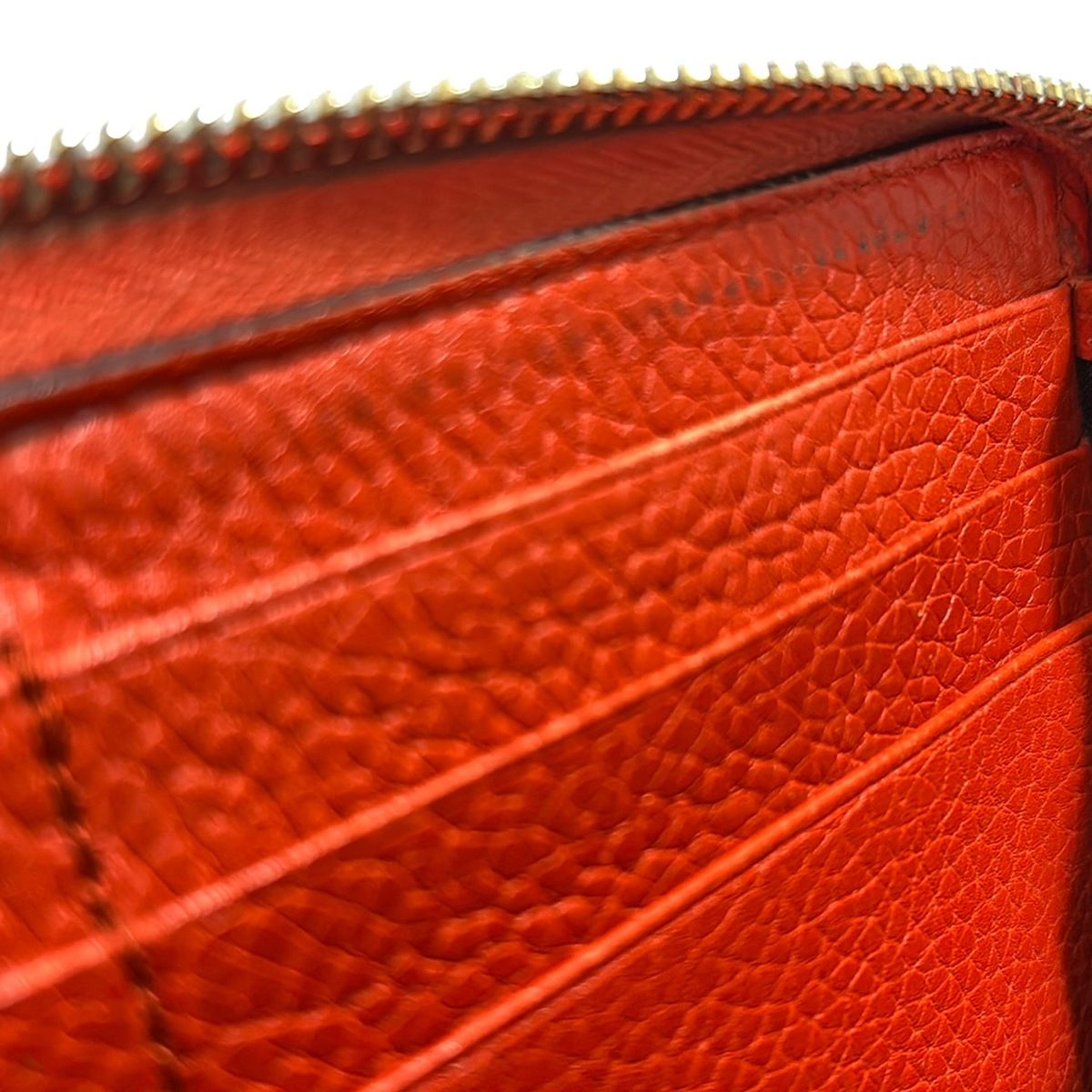 オレンジ ラウンドファスナー