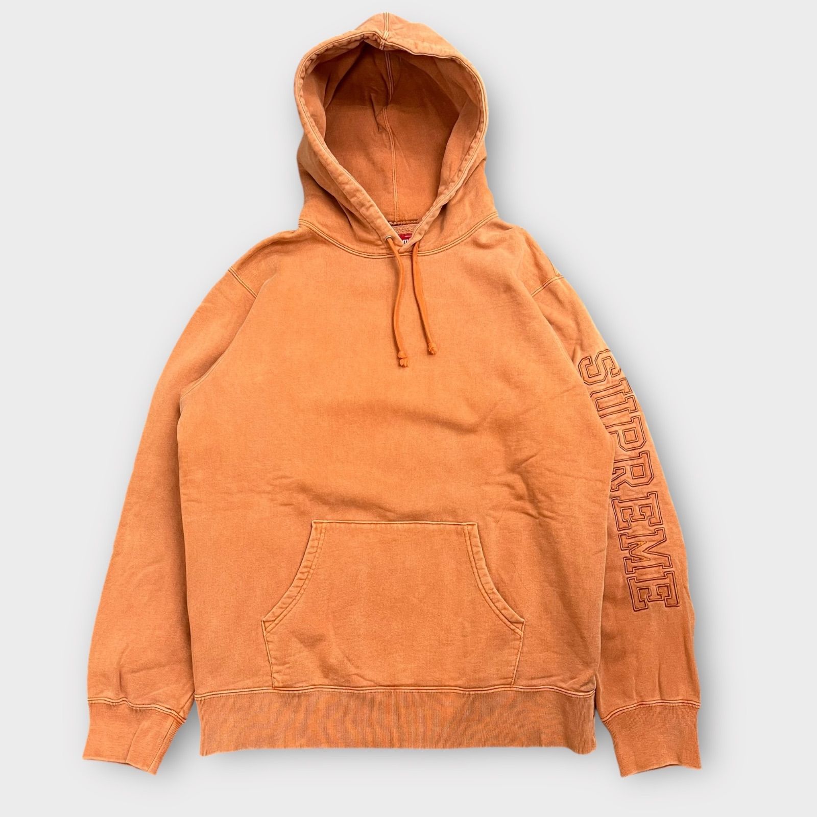Supreme 19SS Overdyed Hooded Sweatshirt Rust Mサイズ シュプリーム 