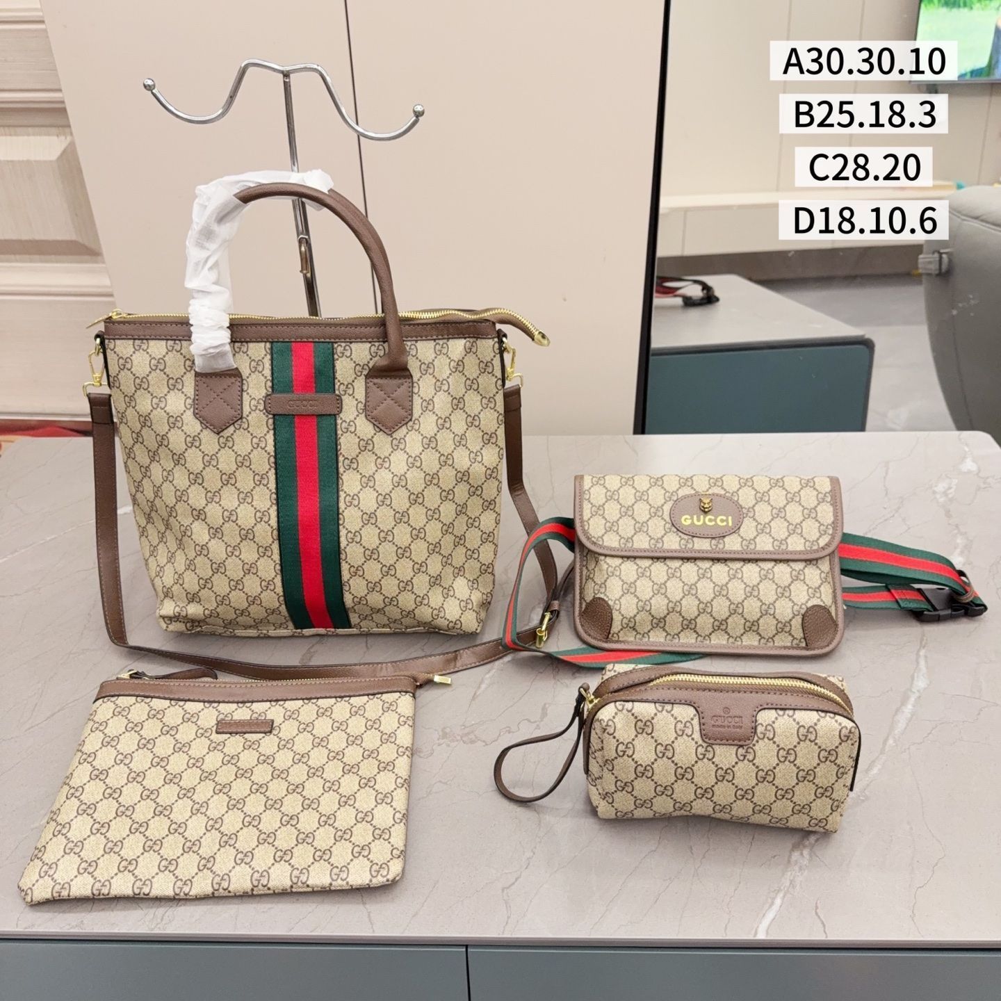 大人気中 GUCCI グッチ GG トートバッグショルダーバッグ 財布 3点