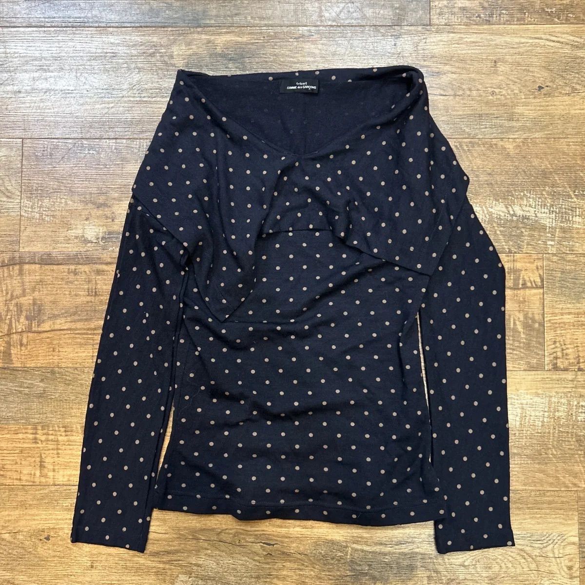 ★日本製 tricot COMME des GARCONS ドット カットソー tricot COMME des GARCONS ギャルソン ドット カットソー - メルカリ