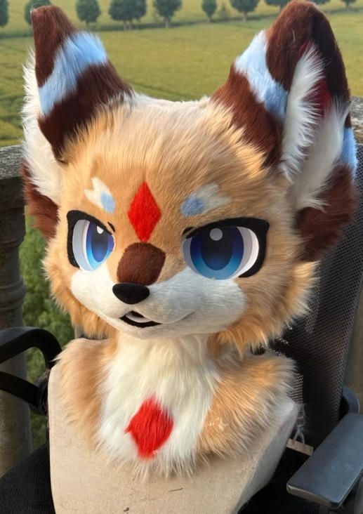 着ぐるみヘッド 猫 NO.405 茶色 ブラウン 全頭ヘッド ケモノ ファースーツ ぬいぐるみ コスプレ コスチューム kigurumi