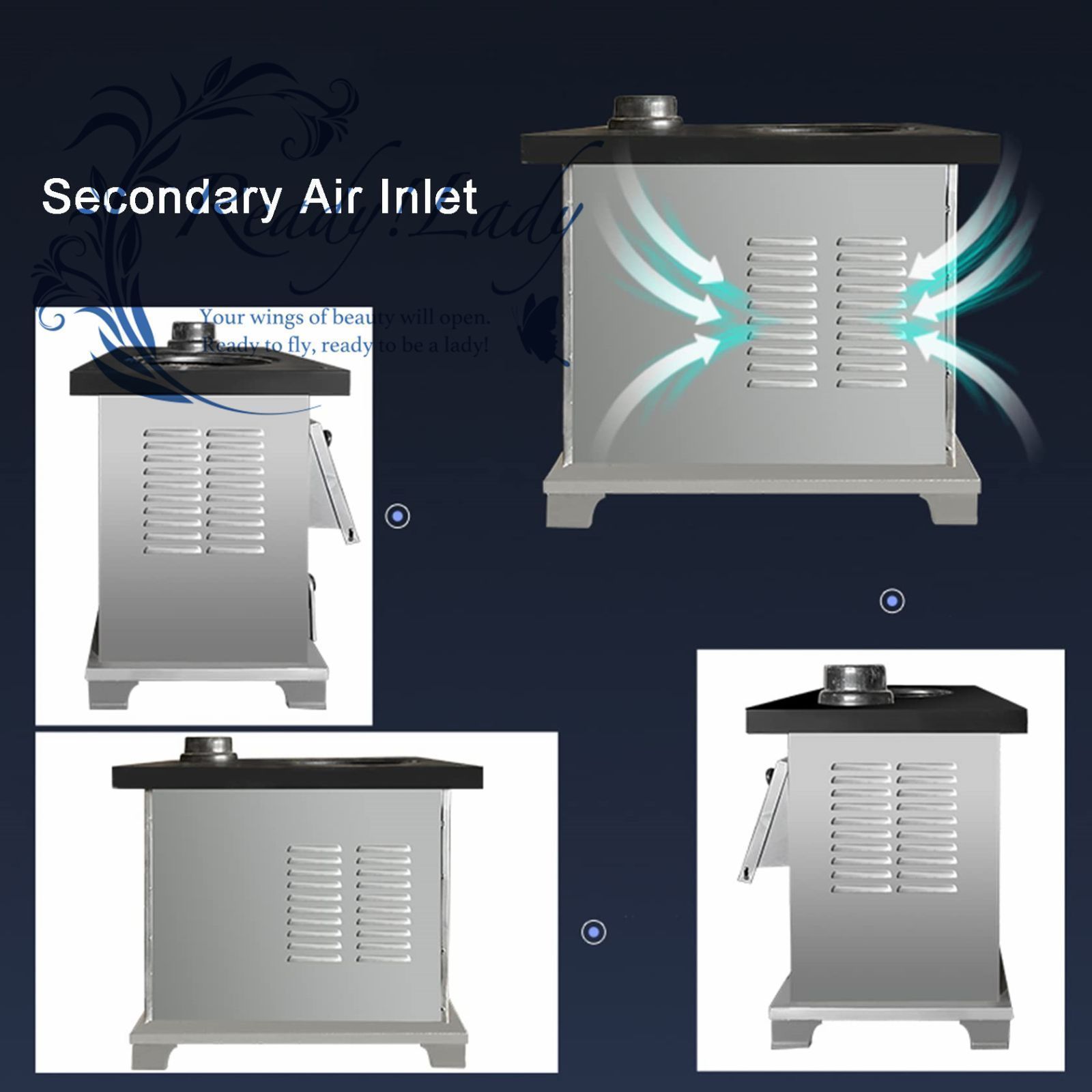 鋳鉄製木炭ストーブ