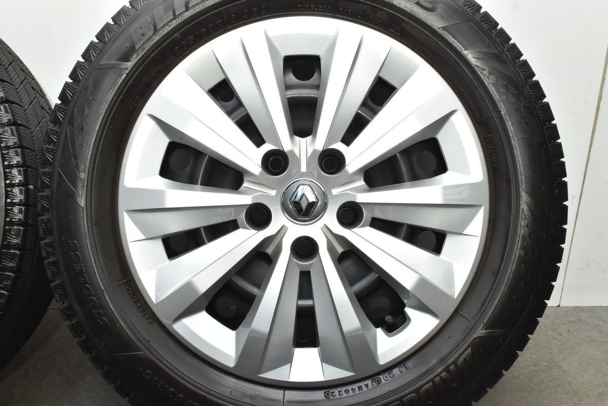  ルノー カングー 16 in 6 J 38 PCD 114 3 ブリヂストン ブリザック VRX 205 60 R 冬タイヤ 交換用に スチール 16インチ タイヤ ホイールセット