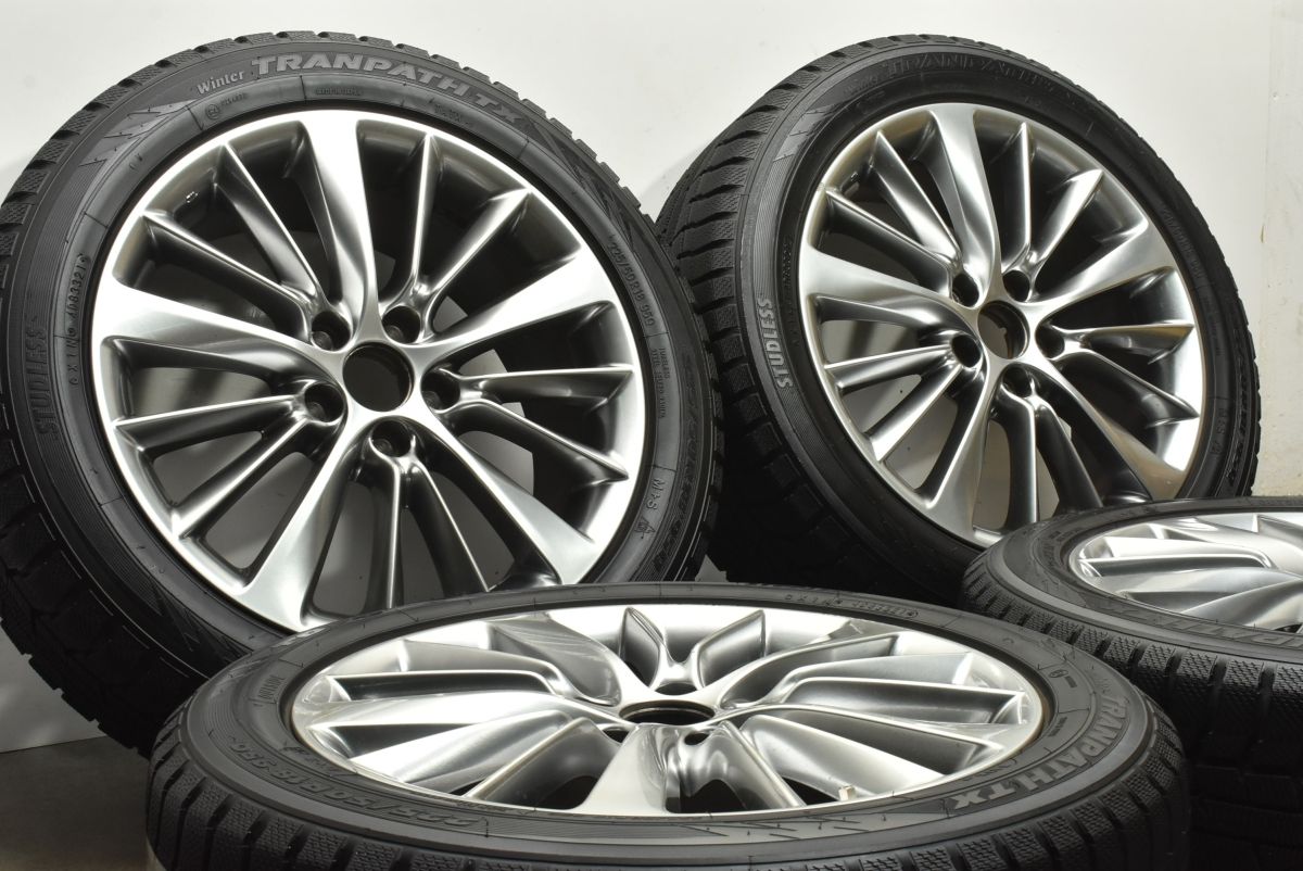 バリ溝 ニッサン V 37 スカイライン 18 in 7 5 J 45 PCD 114 3 トーヨー ウィンタートランパスTX 225 50 R ジューク リーフ 流用