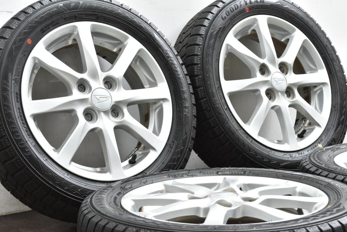 製 バリ溝 ダイハツ タント 14 in 4 5 J 45 PCD 100 グッドイヤー アイスナビ8 155 65 R ムーブ 流用 スタッドレス