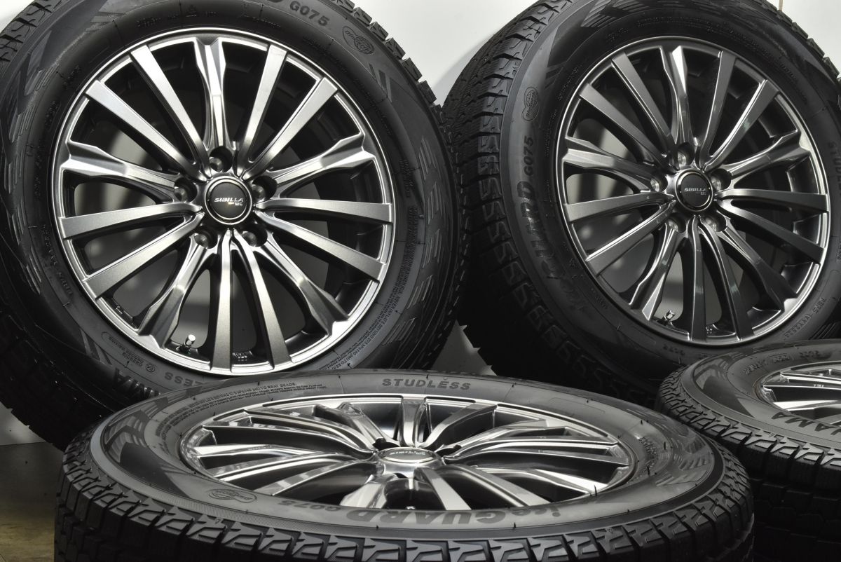 バリ溝 シビラ 17 in 7 J 48 PCD 114 3 ヨコハマ アイスガード G 075 225 65 R レガシィアウトバック CR V CX 5 8