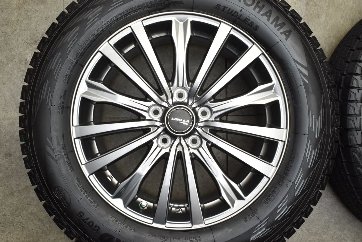  バリ溝 シビラ 17 in 7 J 48 PCD 114 3 ヨコハマ アイスガード G 075 225 65 R レガシィアウトバック CR V CX 5 8 17インチ タイヤ ホイールセット