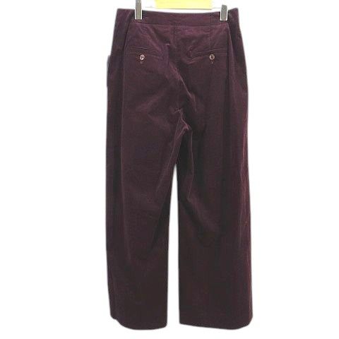 UNDICI-NOVE ウンディッチ ノーベ ワイドパンツ 40 ボルドー系 コーデュロイ 無地