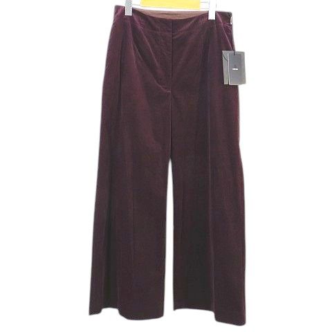 UNDICI-NOVE ウンディッチ ノーベ ワイドパンツ 40 ボルドー系 コーデュロイ 無地