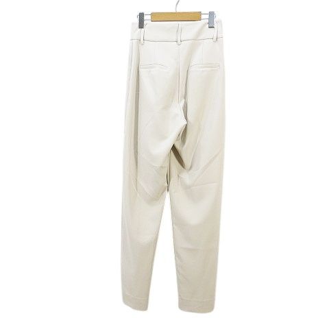 クリスティーナガヴィオリ CRISTINA GAVIOLI テーパードパンツ 40 オフホワイト ストレッチ イタリー製 DECORATOM_COM_BR