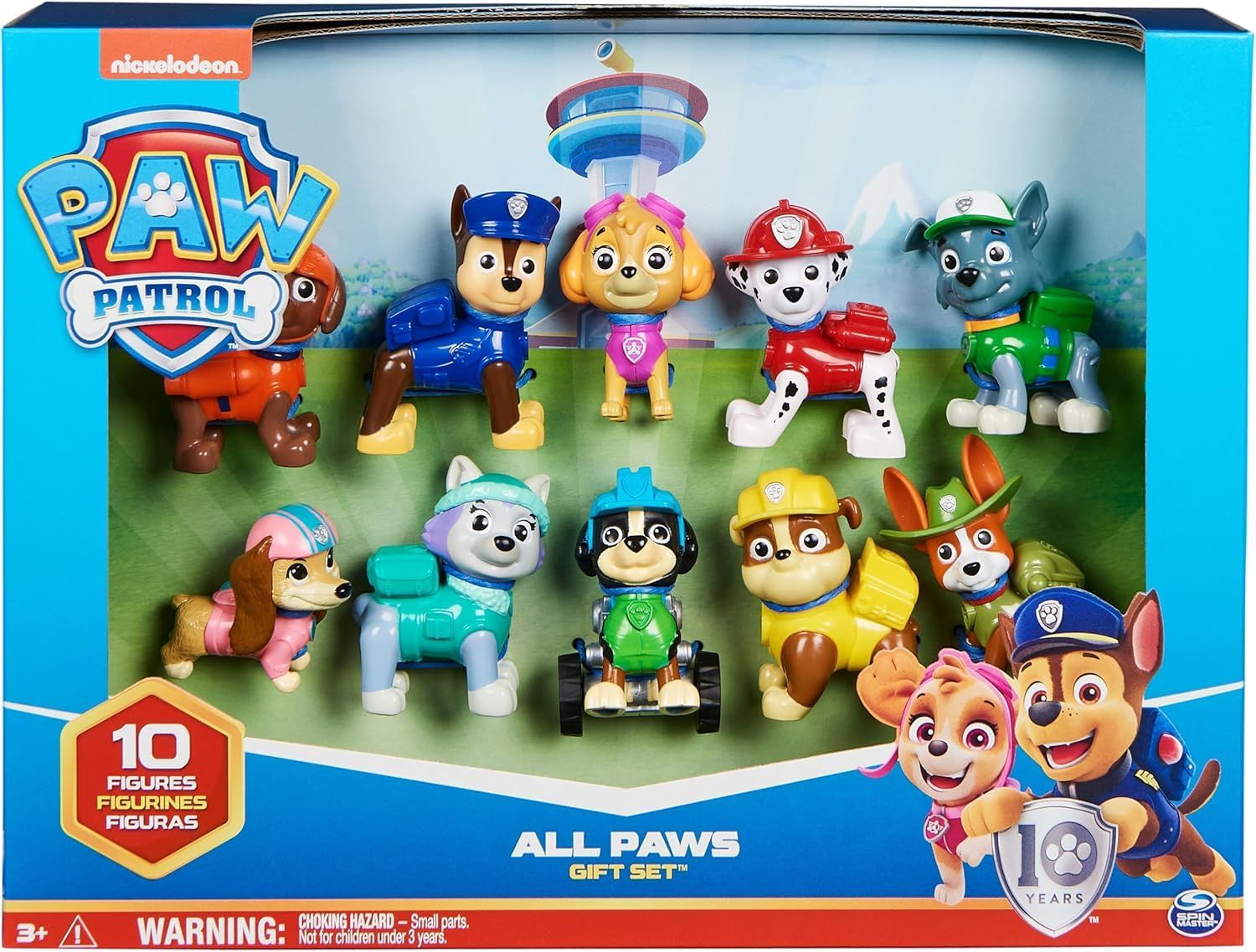 パウパトロール 10周年記念 ギフトパック Paw Patrol 10th Anniversary All Paws On Deck Toy Figures Gift Pack with 10 Collectible Action Figures 並行輸入