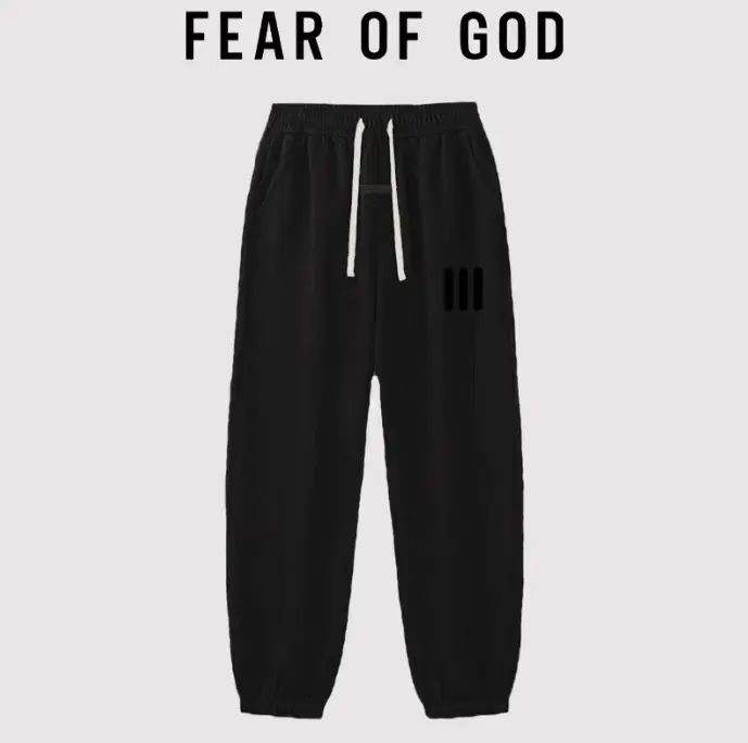  海外配送 FEAR OF GOD 3本ライン ジョガーパンツ 一般 起毛 ジョガーパンツ スウェットパンツ パンツ