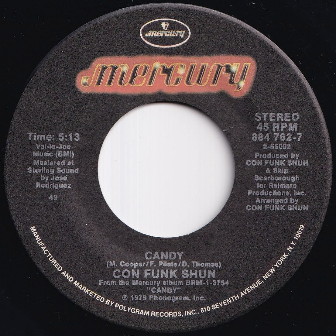 Con Funk Shun Burnin' Love / Candy Mercury US 884 762-7 212903