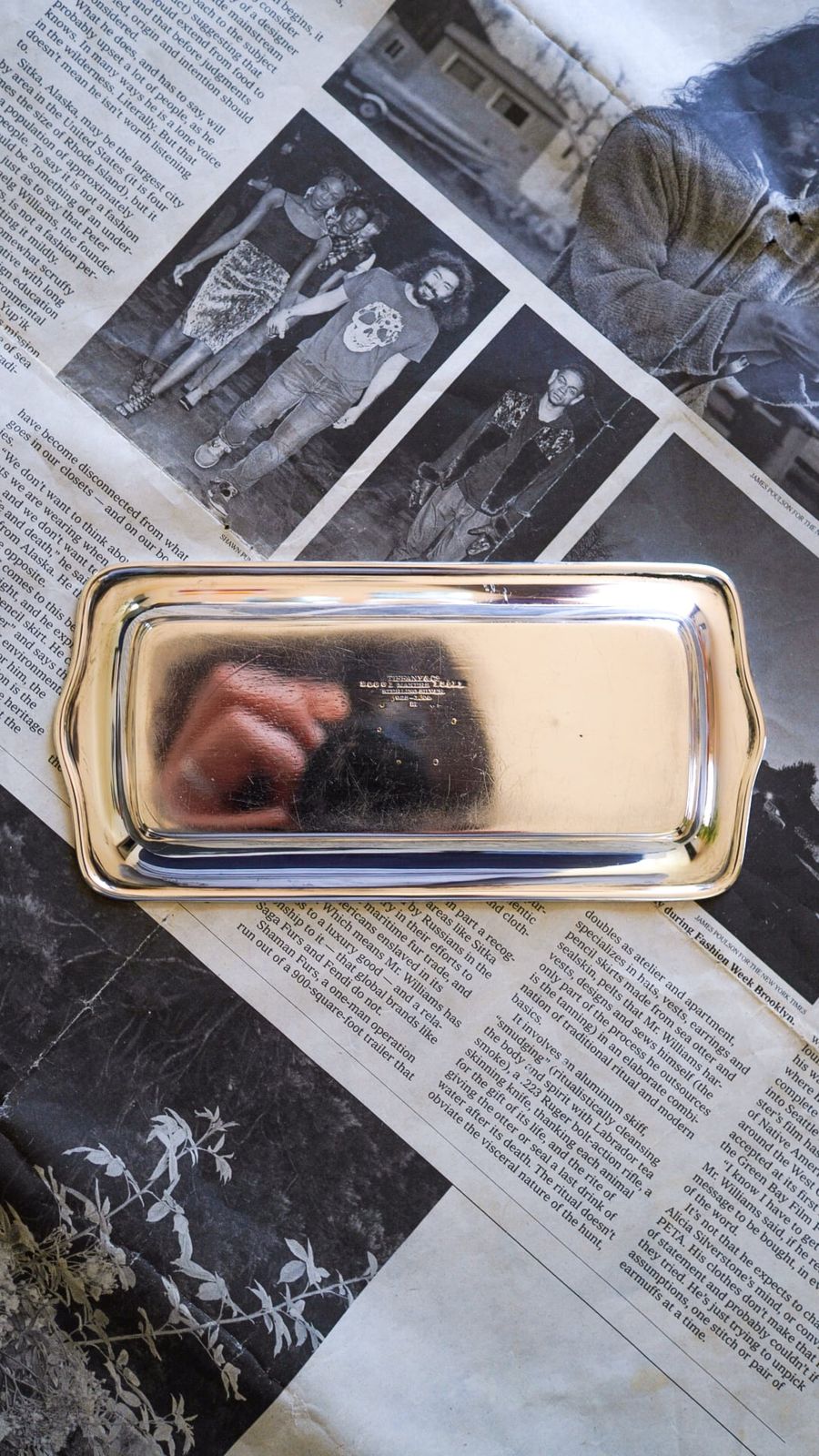 1920s TIFFANY-Co. ティファニー シルバー ドレッサー トレイ シルバー925 K14 イエロー ゴールド コンビ 小物置き ヴィンテージ アンティーク オール NEXPOTALLINN_EU