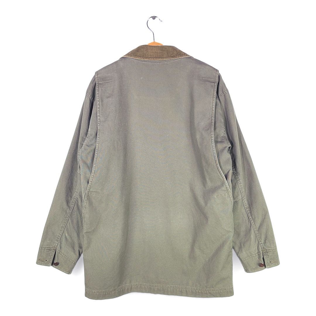 エルエルビーン フィールドコート モスグリーン ダック地 内コットンライナー ジャケット L.L.BEAN サイズS 古着 DZ0748