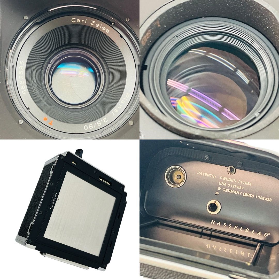  503 CX 中判カメラ Carl Zeiss Planar CF 80 mm F 2 8 T レンズセット ハッセルブラッド 大判 中判カメラ(フィルム) フィルムカメラ
