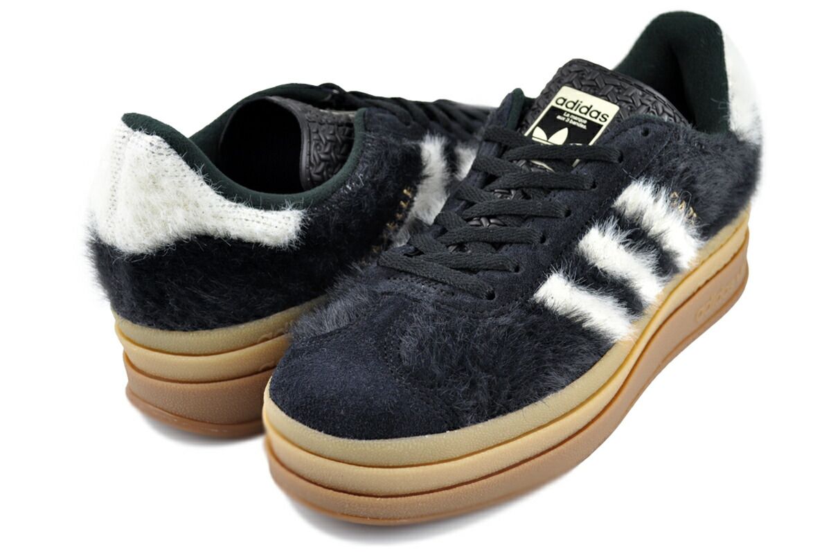 アディダス ガゼル ボールド ウィメンズ コアブラック クリームホワイト ゴールドメタリック adidas GAZELLE BOLD W CBLACK CREWHT GOLDMT js3907