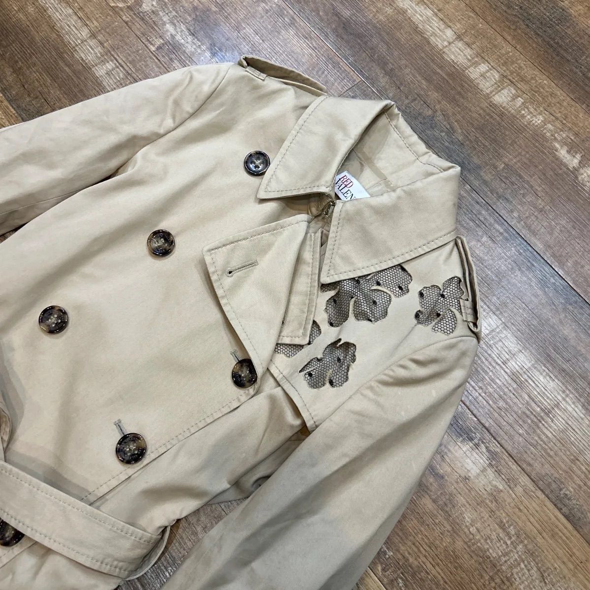 RED VALENTINO レッドヴァレンティノ レース トレンチコート - メルカリ