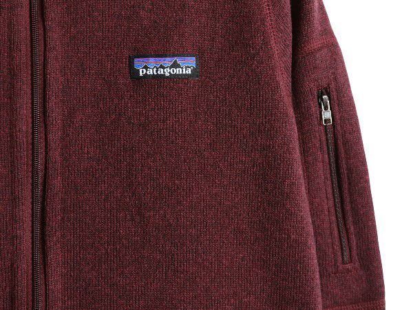 なクーポン配布中! パタゴニア ベターセーター ジャケット レディース M 古着 20年製 アウトドア 裏起毛 フリース セーター フルジップ ブルゾン バーガンディ GULLKHAN_COM