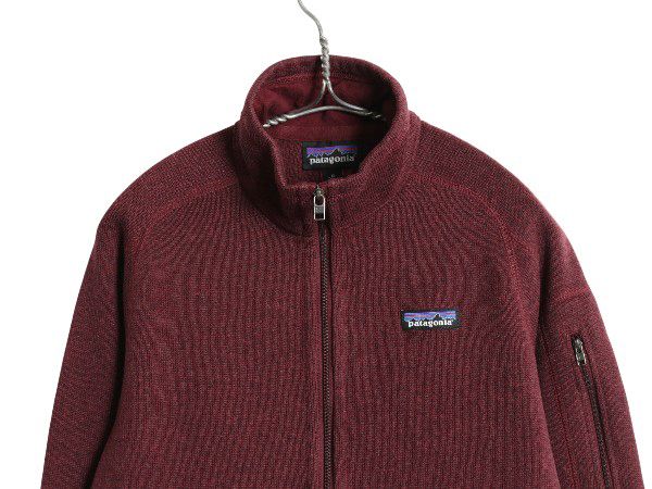 なクーポン配布中! パタゴニア ベターセーター ジャケット レディース M 古着 20年製 アウトドア 裏起毛 フリース セーター フルジップ ブルゾン バーガンディ