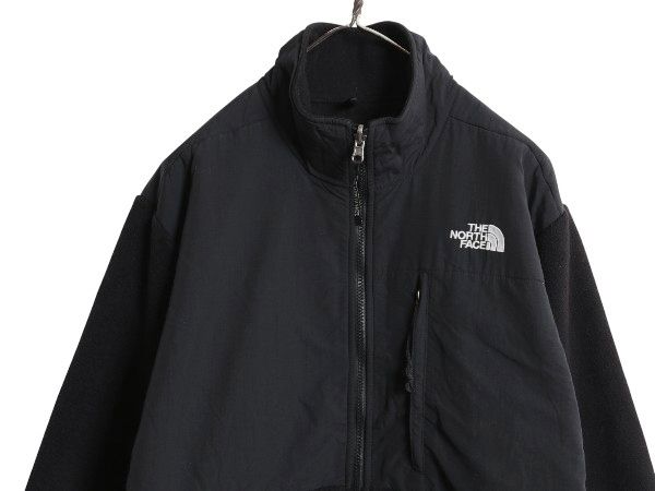 なクーポン配布中! ノースフェイス デナリ ジャケット レディース L 古着 アウトドア フリース ナイロン フルジップ ジャンパー ブルゾン ハイネック ブラック