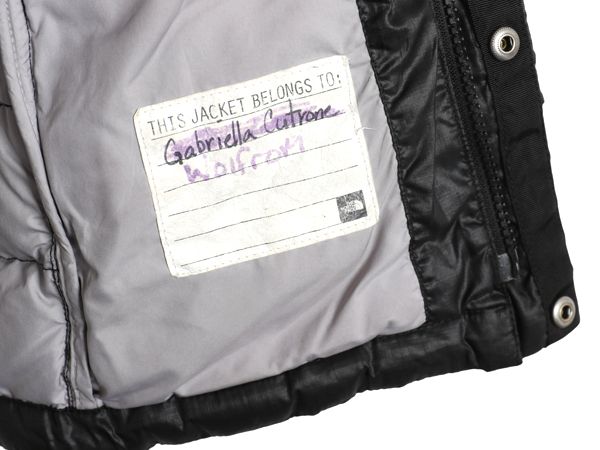 【お得なクーポン配布中!】 ノースフェイス ナイロン ダウン パーカー ジャケット ガールズ M 140cm 程 アウトドア フルジップ 550フィル ジャンパー ブラック 子供用