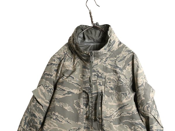 なクーポン配布中! 米軍実物 APECS デジタル タイガーカモ 迷彩 ゴアテックス ジャケット MEDIUM REGULAR ミリタリー USAF ABU ECWCS