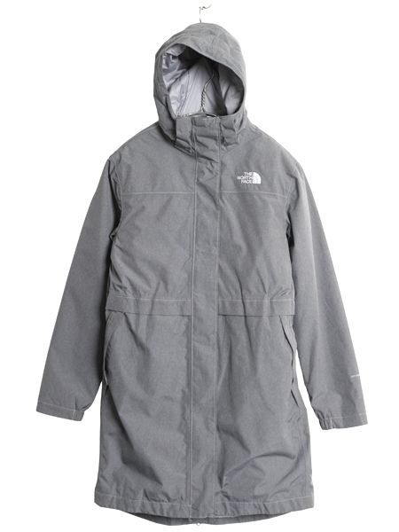 なクーポン配布中! US企画 ノースフェイス ナイロン マウンテンパーカー ジャケット レディース S ロング コート DRYVENT 中綿 脱着 ライナー付き ジャンパー