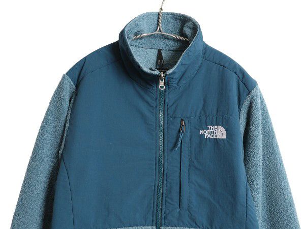 なクーポン配布中! ノースフェイス デナリ ジャケット レディース M 古着 アウトドア フリース ナイロン フルジップ ジャンパー ブルゾン ハイネック ツートン