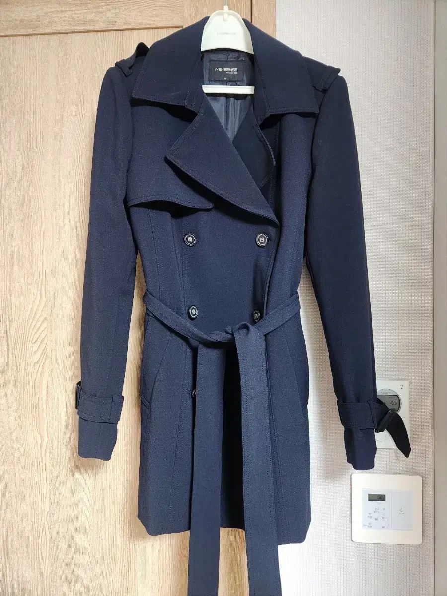 85サイズ ME SENSE レディース ネイビー トレンチコート