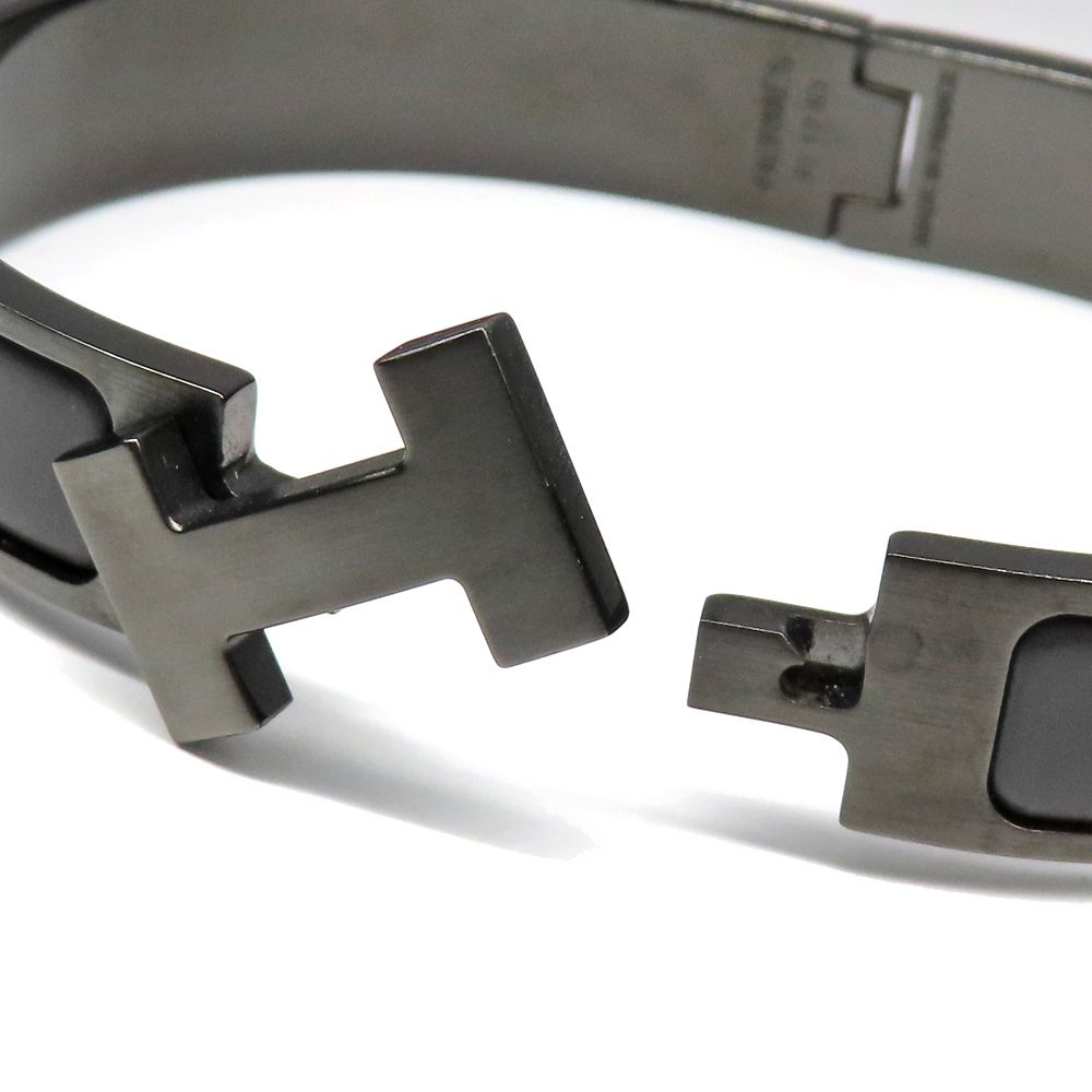 名古屋】エルメス クリッククラックPM ソーブラック バングル