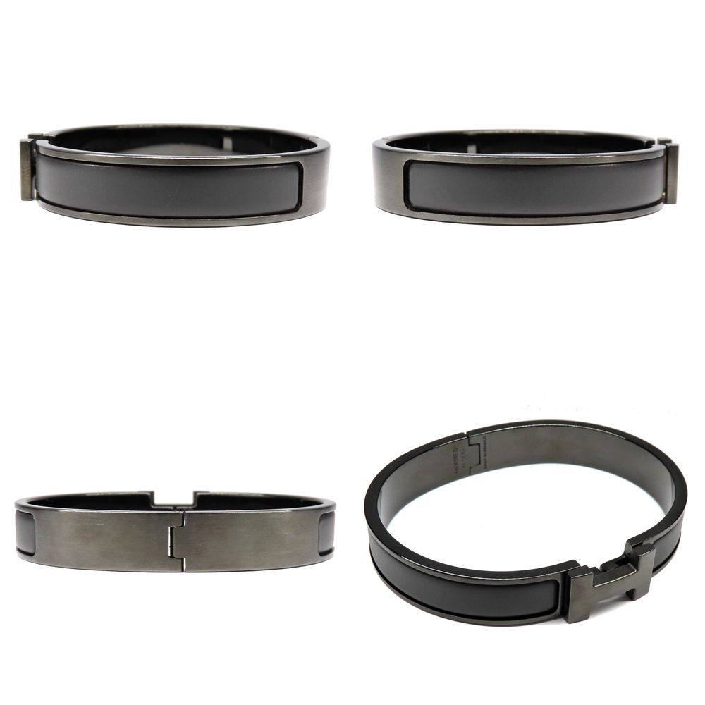 名古屋】エルメス クリッククラックPM ソーブラック バングル