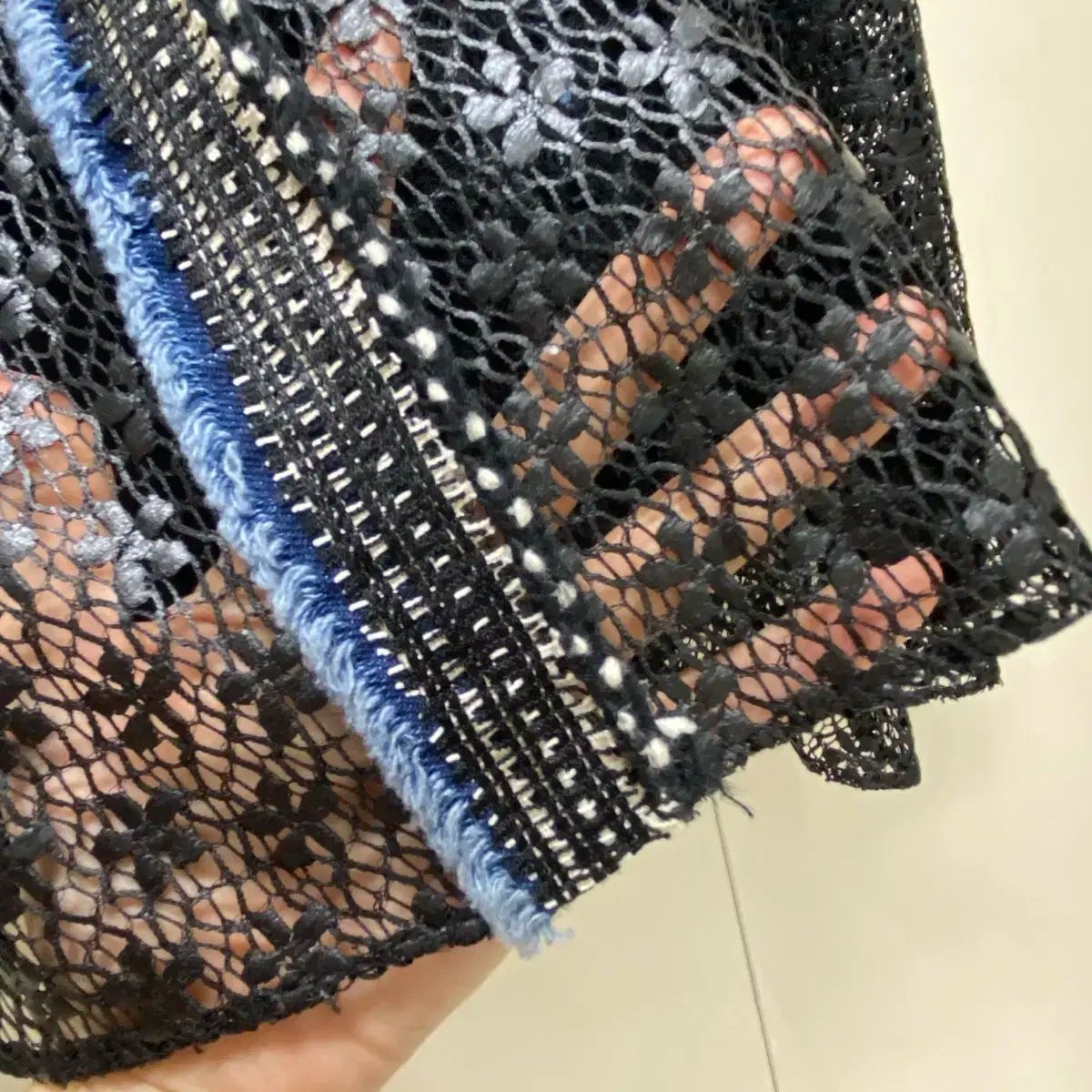 3段レース ロングスカート