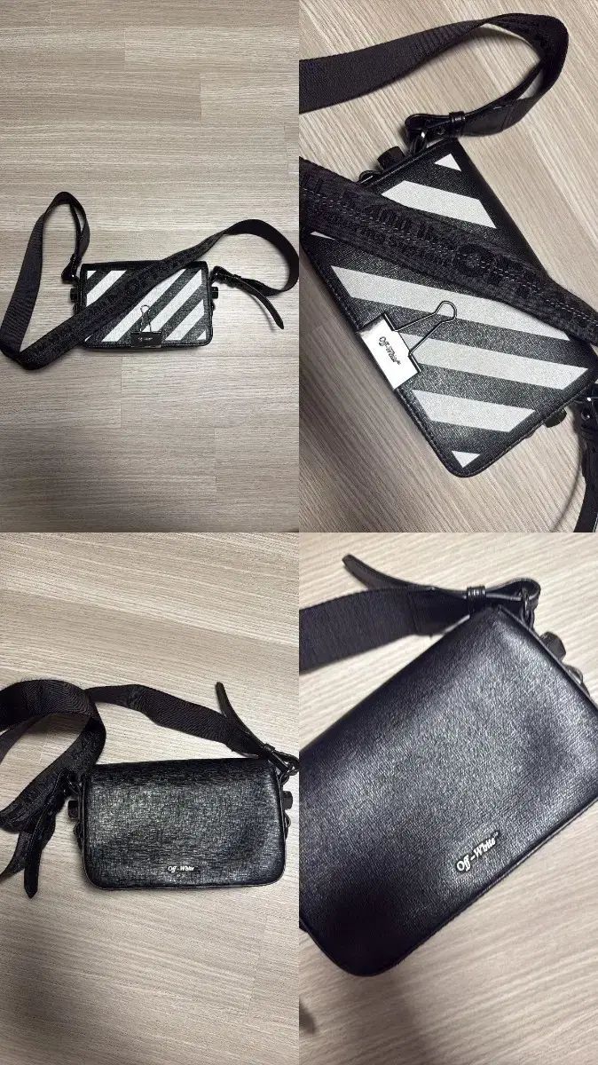 オフホワイト ブラック DIAGONAL フラップバインダー ミニ