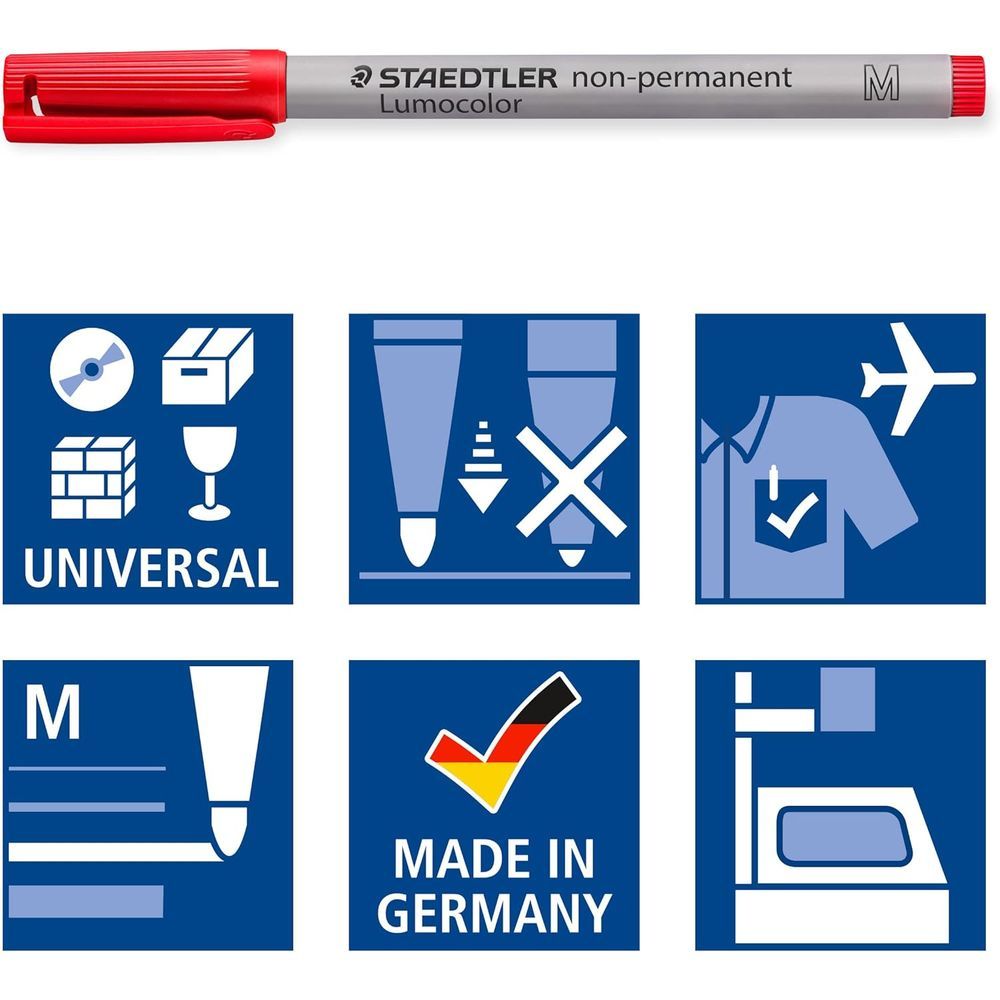 まとめ買い）ステッドラー ショップ ルモカラーペン 水性マーカー 細字