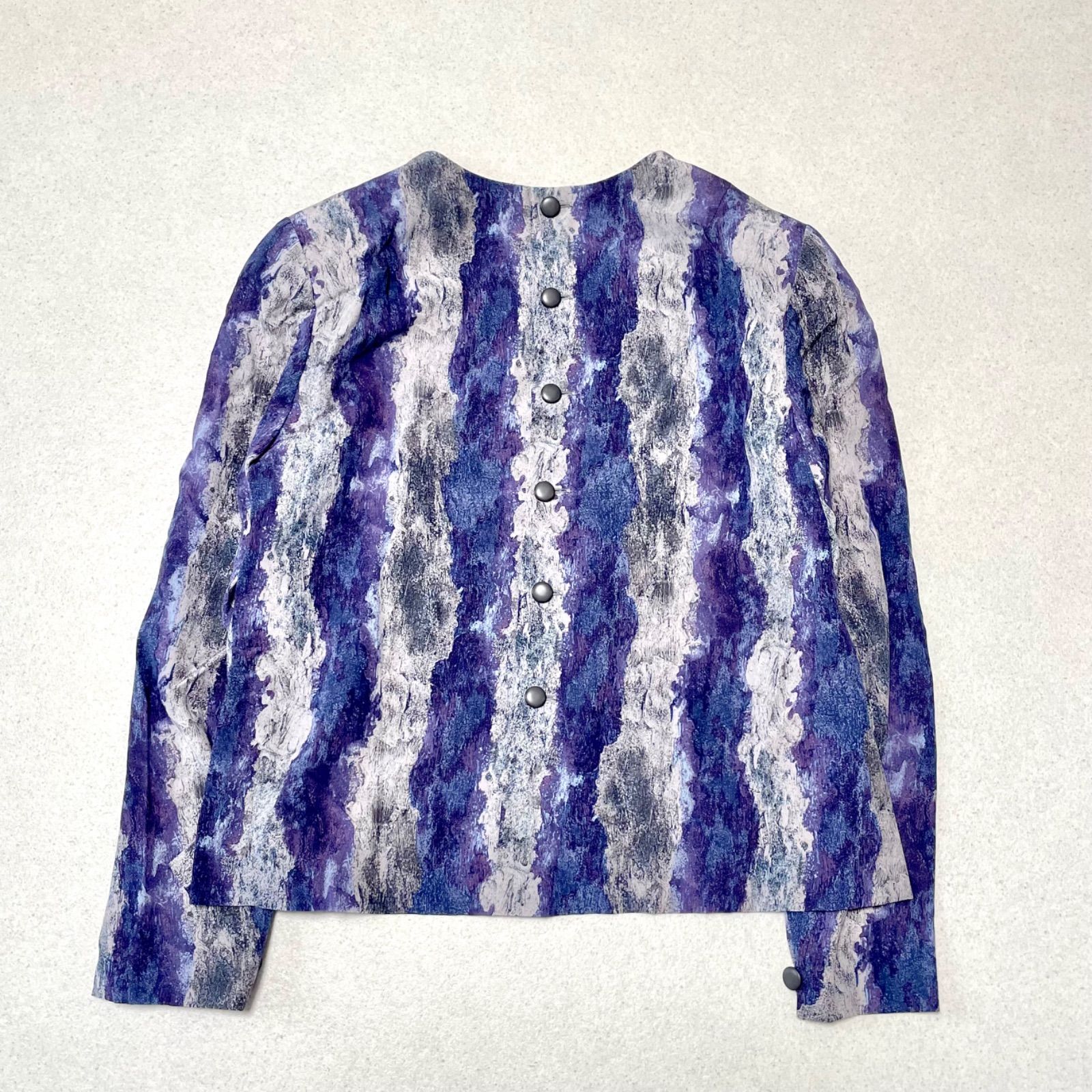 jun ashida ジュンアシダ 絹 シルク100% ストール付き ブラウス 11号