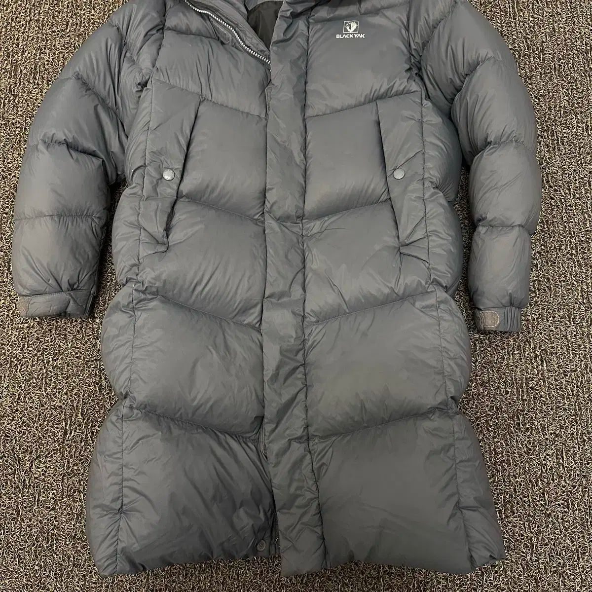 BLACK YAK ブラックヤク ビッグキッズ ダウンジャケット ロング丈 ダックダウン レディース Sサイズ チャコールグレー