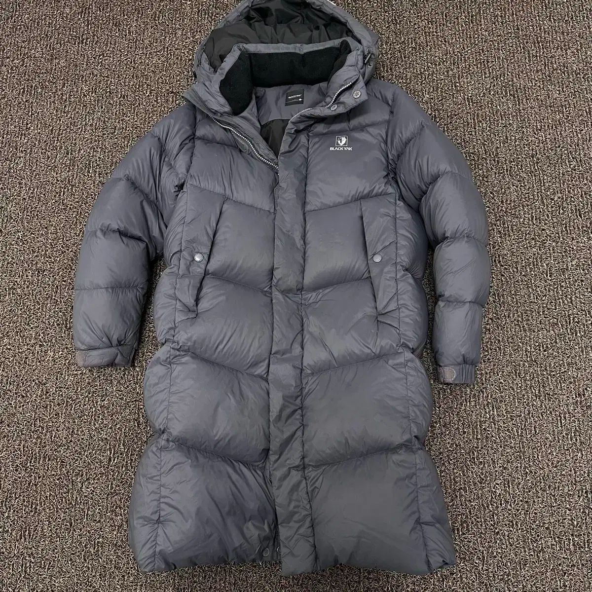 BLACK YAK ブラックヤク ビッグキッズ ダウンジャケット ロング丈 ダックダウン レディース Sサイズ チャコールグレー