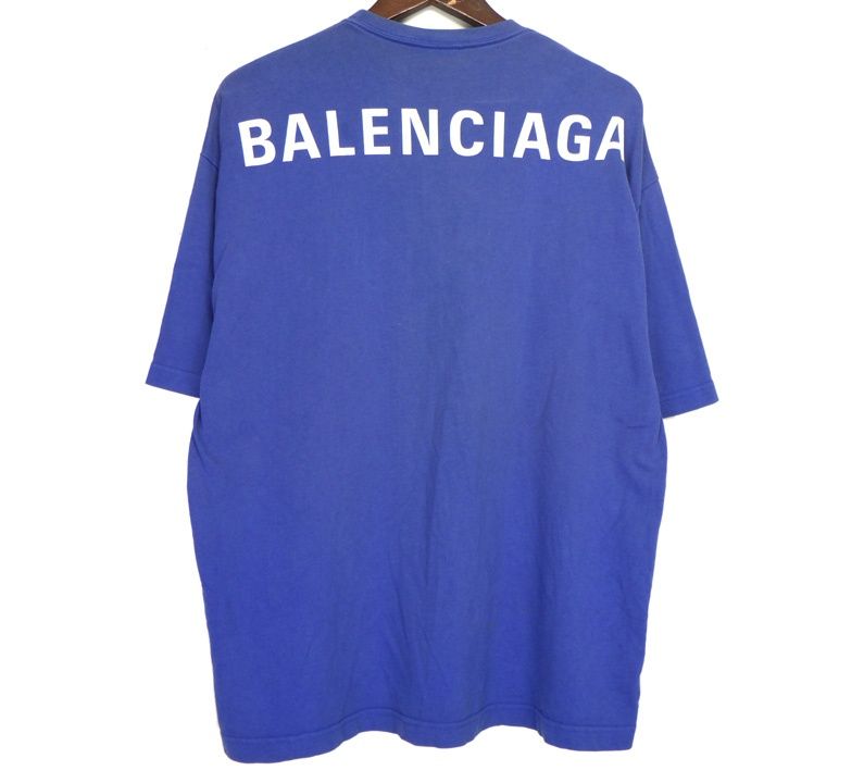 バレンシアガ BALENCIAGA 570805 THV80 バック ロゴ プリント Tシャツ n9772